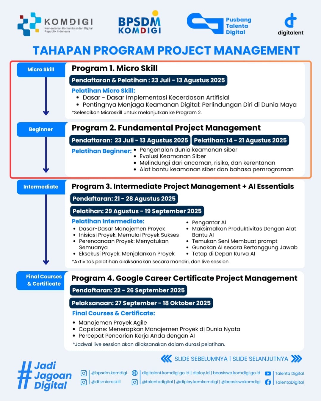 https://if.ubaya.ac.id/KOMDIGI - Pelatihan Project Management 2025