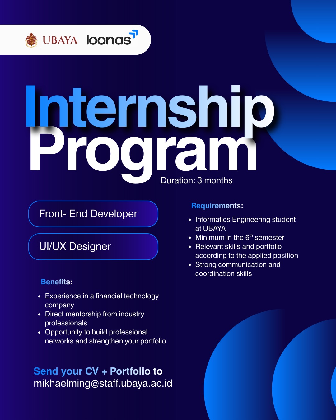 Internship Program (Genap 25-26) - Loonas
