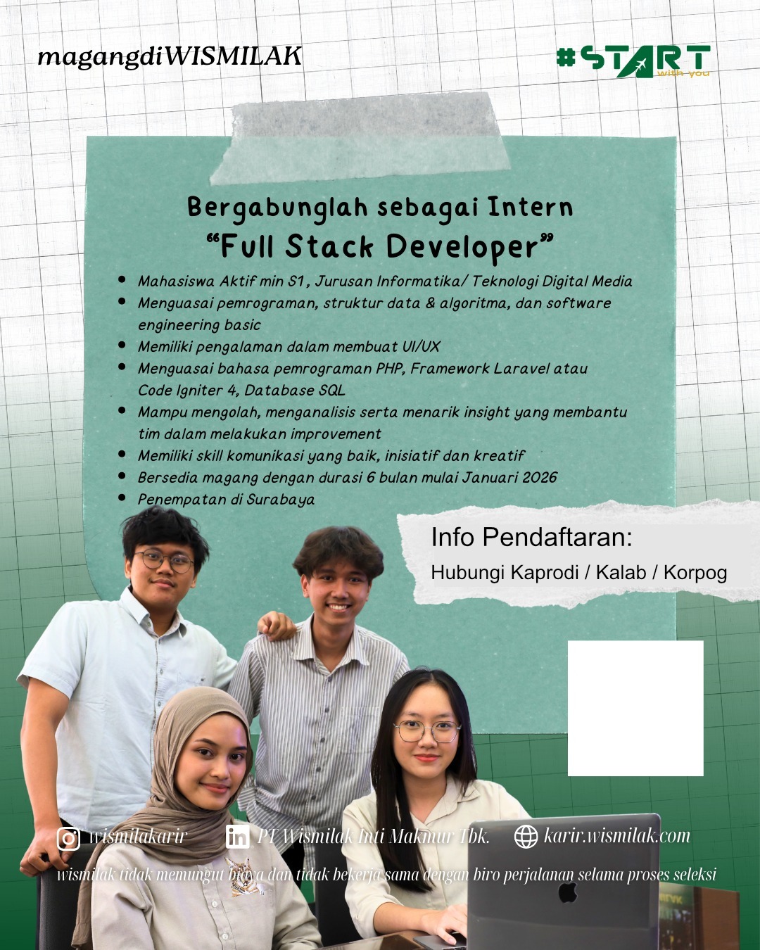 Internship Program (Genap 25-26) - Wismilak