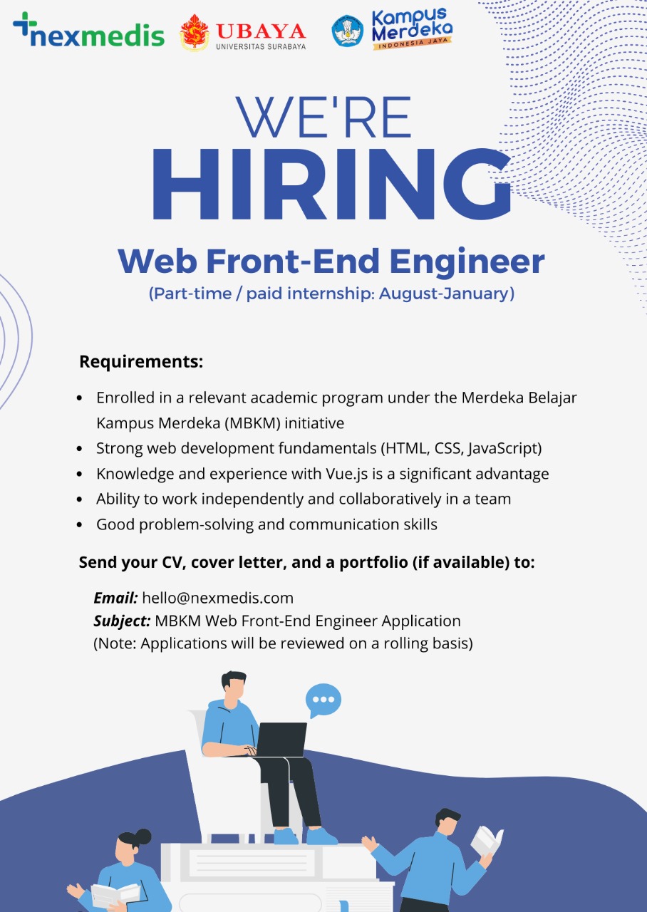 Kesempatan Magang Berbayar sebagai Web Front-End Engineer di Nexmedis