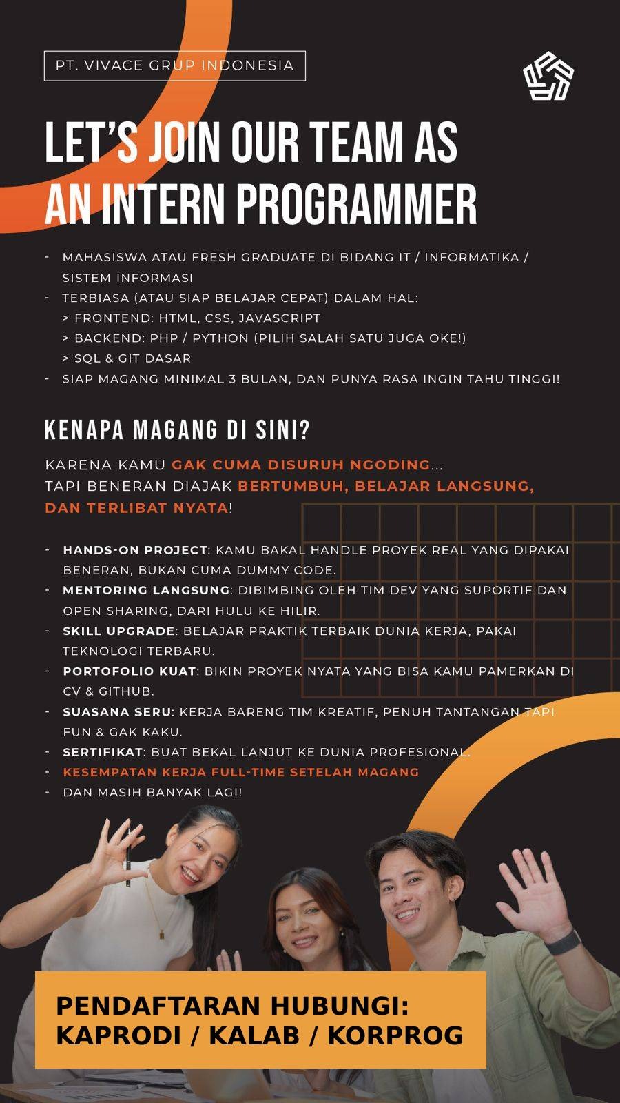 Internship Program - Vivace Grup indonesia
