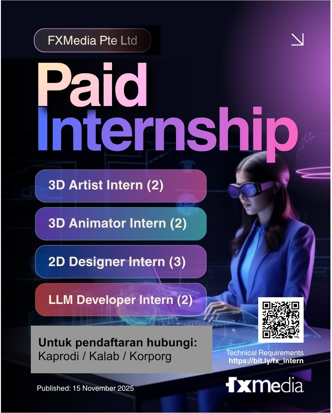 Internship Program (Genap 25-26) - FX Media Pte Ltd