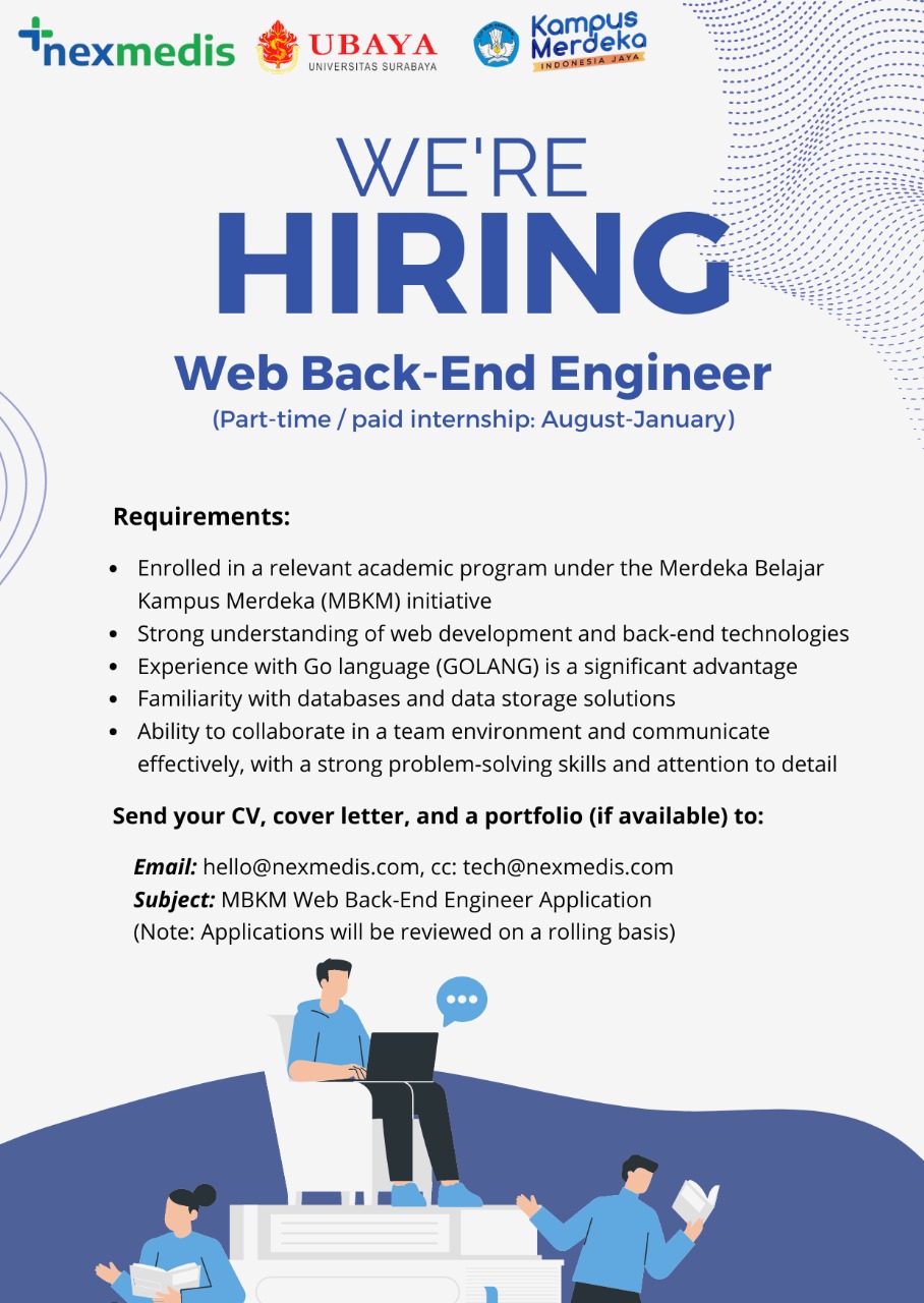 Kesempatan Magang Berbayar sebagai Web Back-End Engineer di Nexmedis