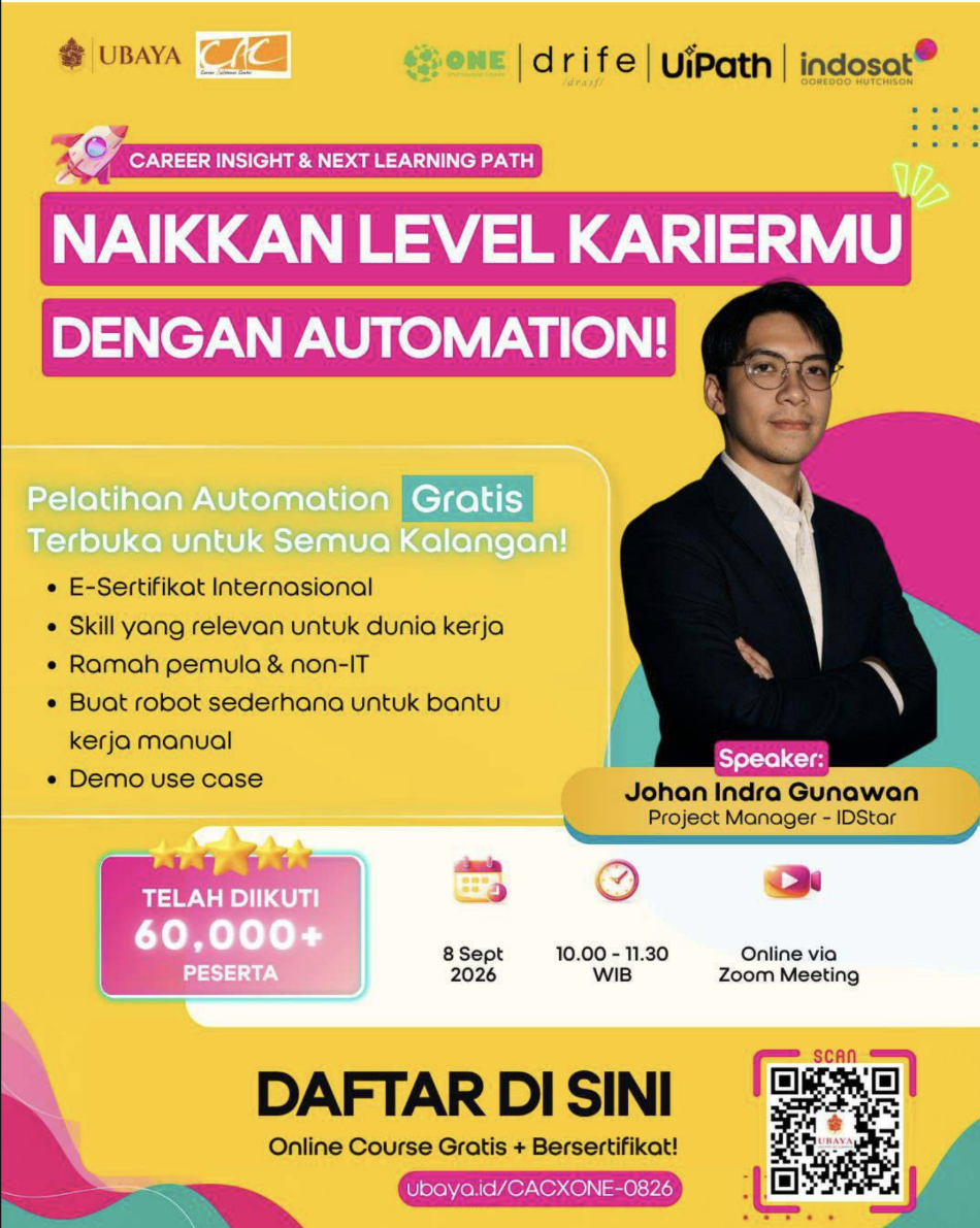 Info Webinar Karier - Naikkan Level Kariermu dengan Automation!