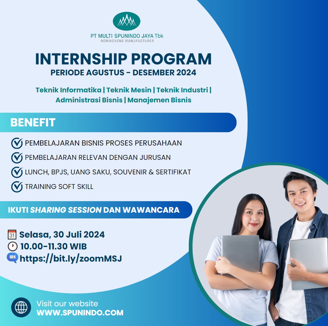 https://if.ubaya.ac.id/Program Magang PT Multi Spunindo Jaya Tbk Periode Agustus - Desember 2024