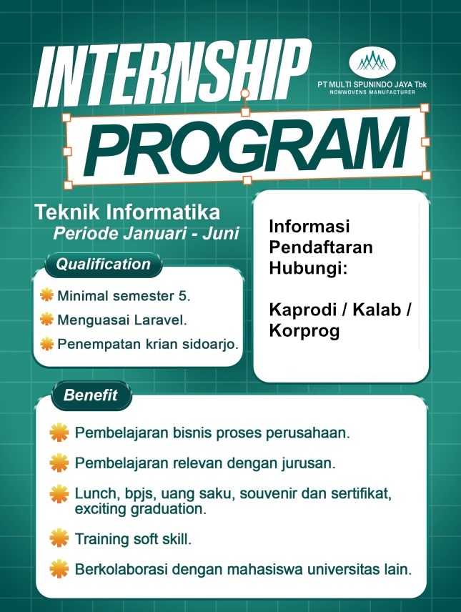 Internship Program (Genap 25-26) - Spunindo