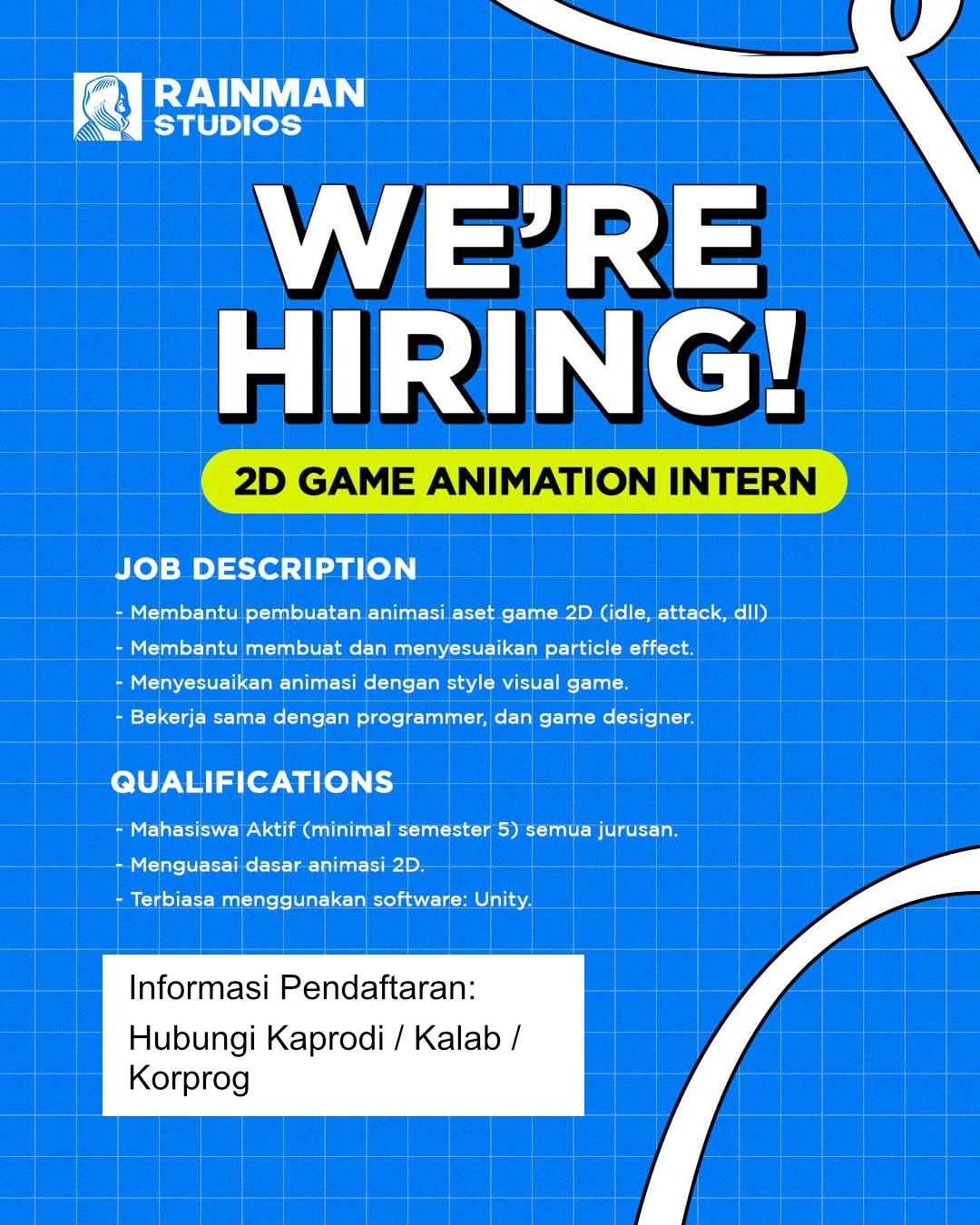 Internship Program (Gasal 26/27) - Rainman Studio