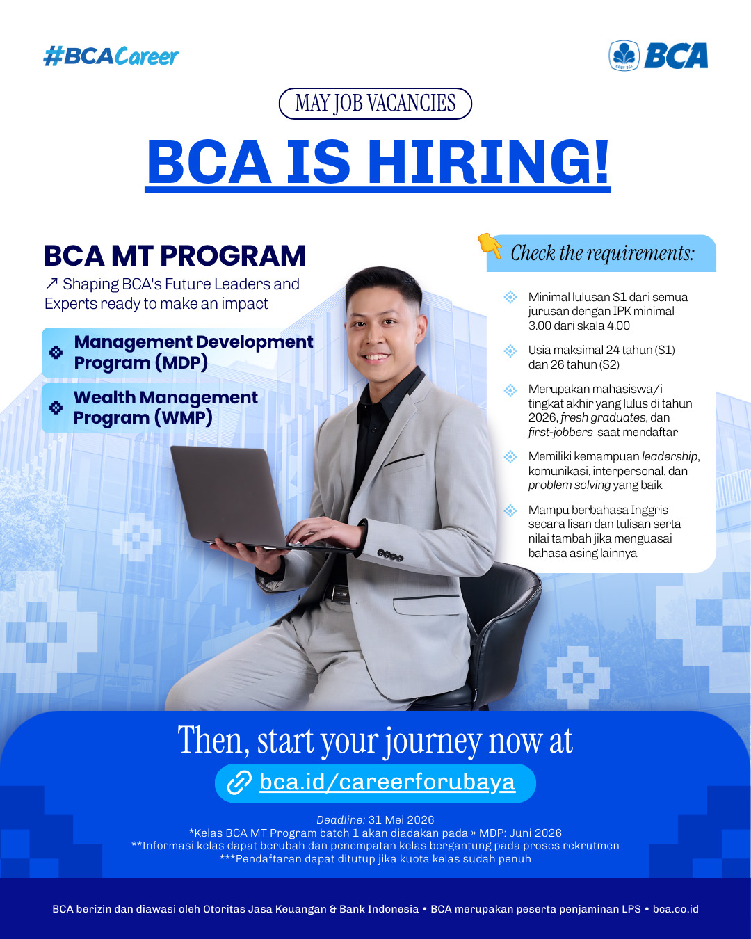 Lowongan Kerja - BCA MT Program