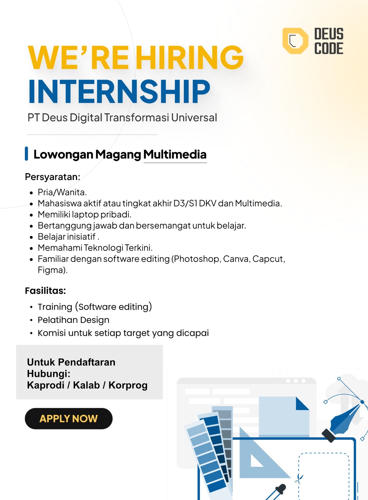 Internship Program (Genap 25-26) - Deus Code (Multimedia)