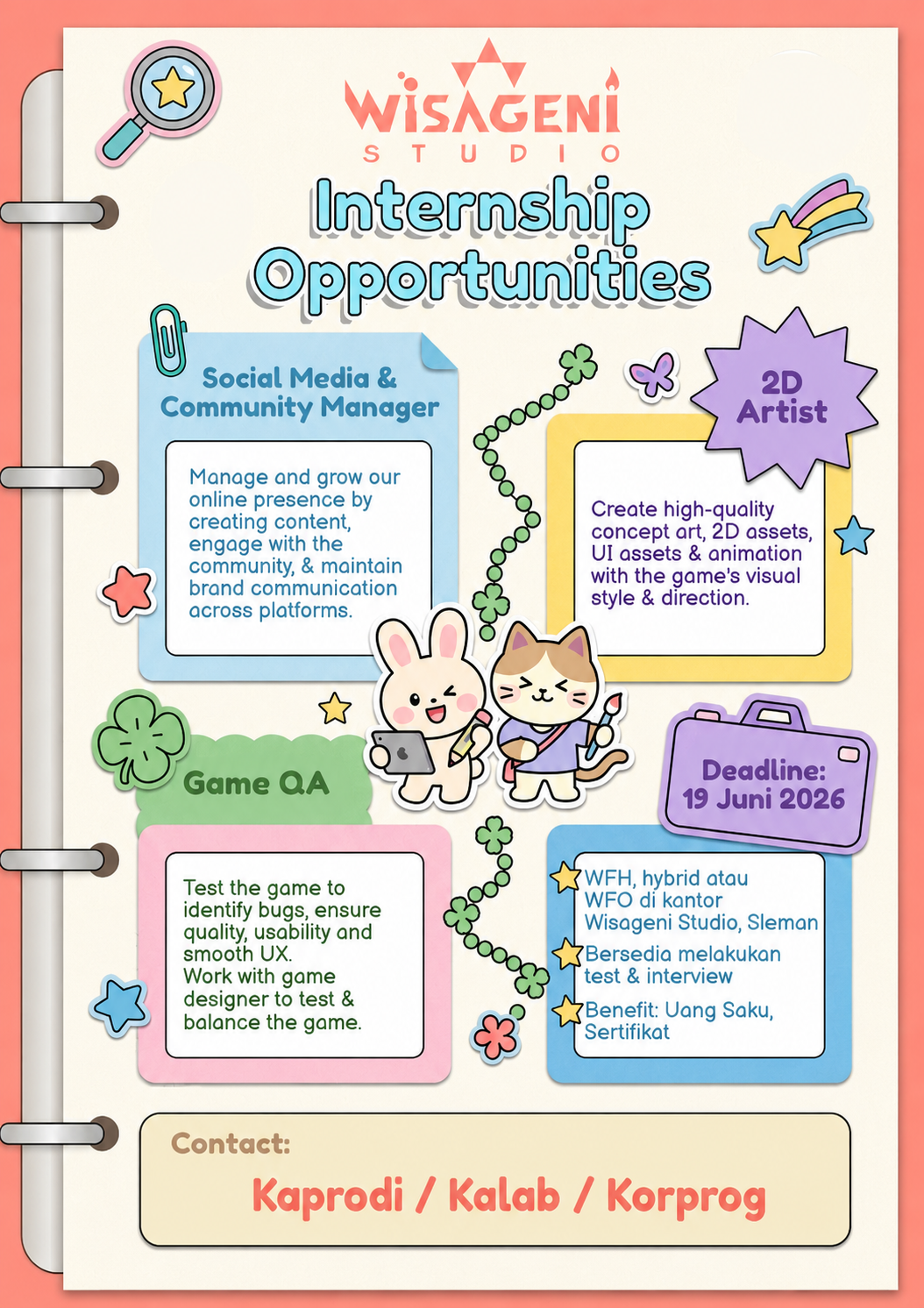 Internship Program (Gasal 26 - 27) - Wisageni Studio (Yogyakarta)