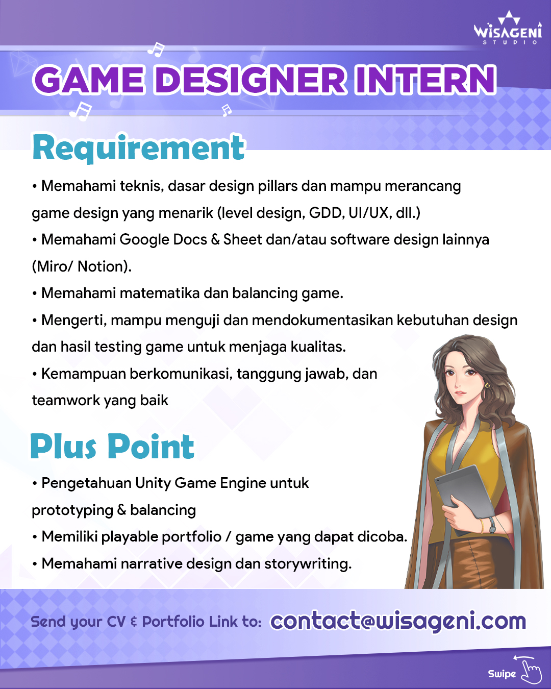 Lowongan Magang Game Designer