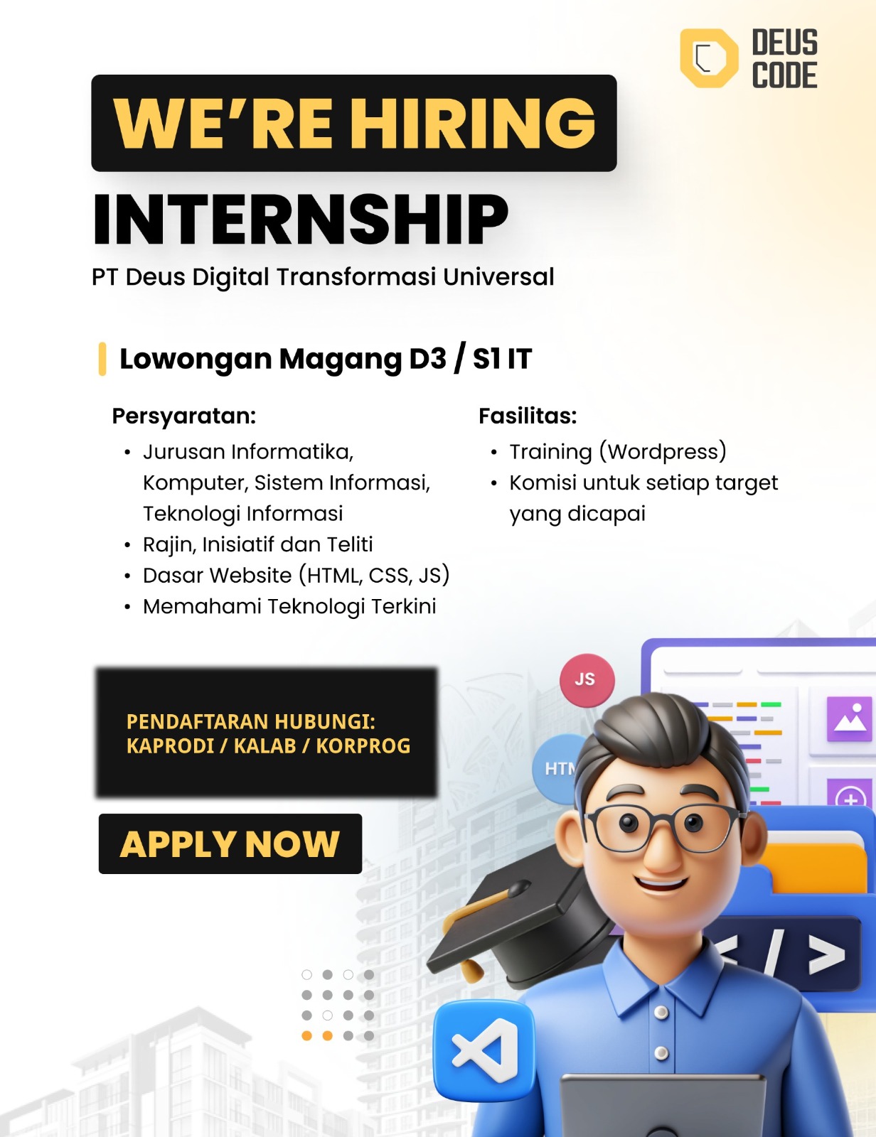 Internship Program - Deus Code (IT)